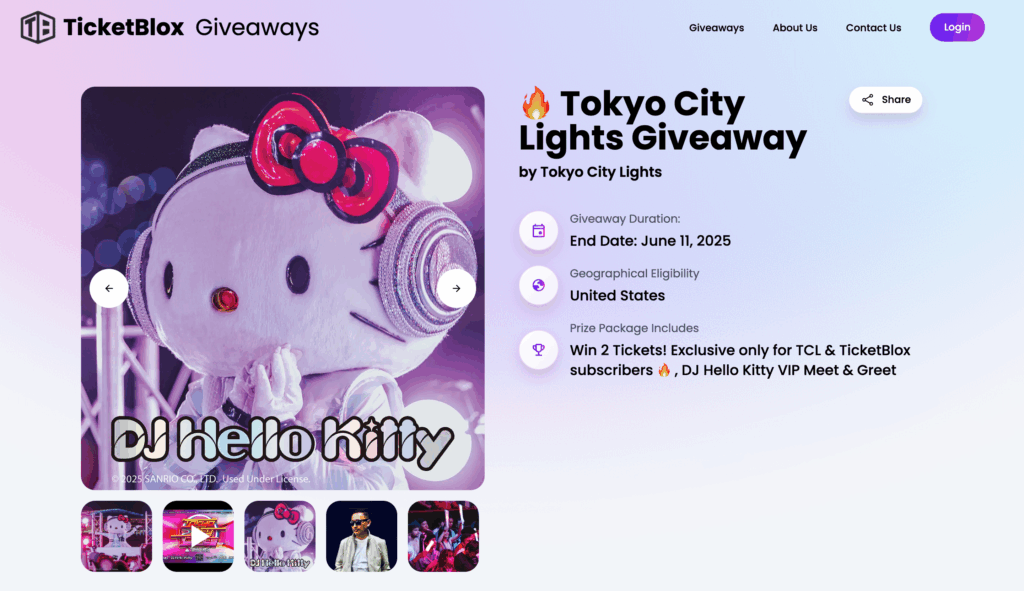 TicketBlox Giveaways helps Event Promoters market their live music and sporting events and engage with the community